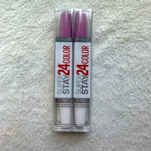 Set of 2 Maybelline Super Stay 24 Liquid Lipstick